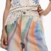 Pantaloncini in denim tie-dye Pantaloncini in denim tie-dye