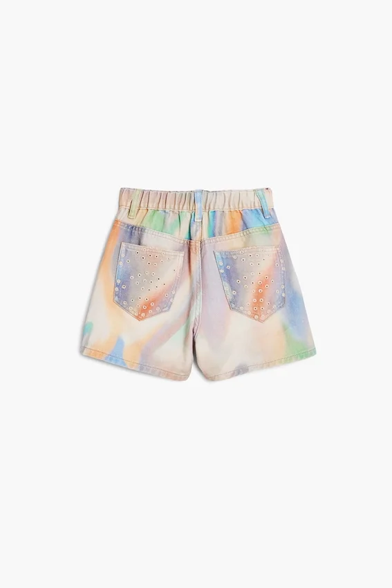 Pantaloncini in denim tie-dye Pantaloncini in denim tie-dye