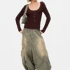 Pantaloni cargo fluidi Pantaloni cargo fluidi