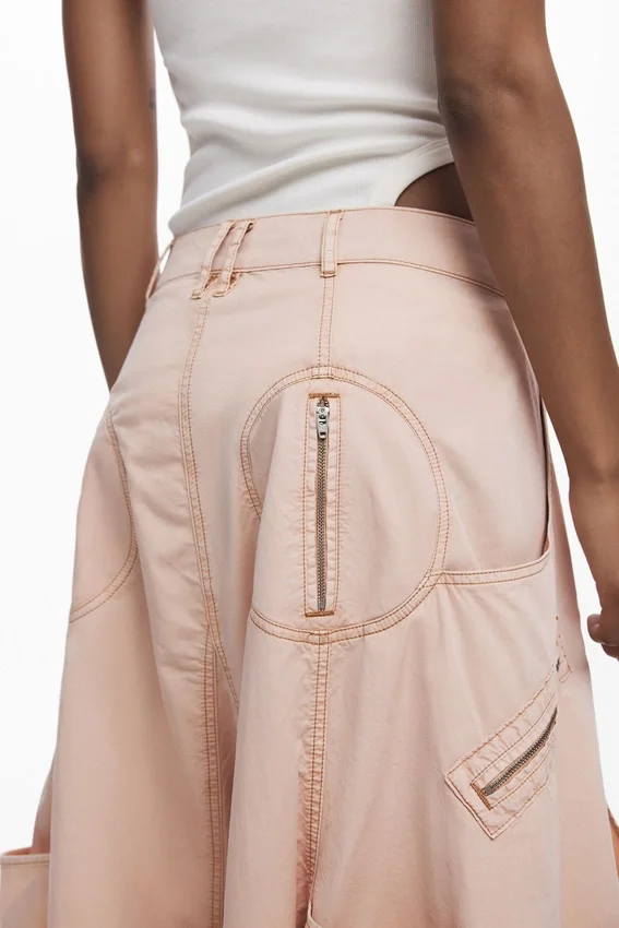 Pantaloni cargo fluidi Pantaloni cargo fluidi