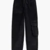Pantaloni cargo in velluto a coste