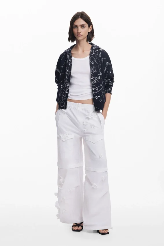 Pantaloni convertibili con fiori Tyler Mcgillivary Pantaloni convertibili con fiori Tyler Mcgillivary