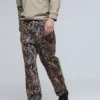 Pantaloni dritti testurizzati