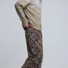 Pantaloni dritti testurizzati