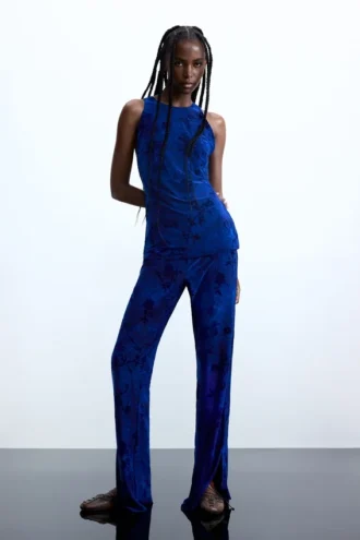 Pantaloni floccati