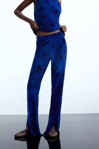 Pantaloni floccati