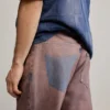 Pantaloni in denim a tinta unita