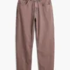 Pantaloni in denim a tinta unita
