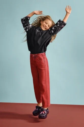 Pantaloni in denim effetto lavato