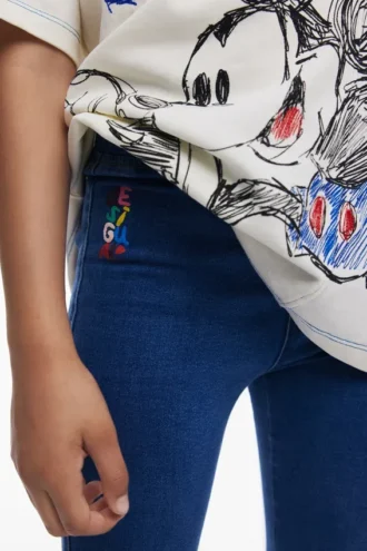 Pantaloni in denim elasticizzati