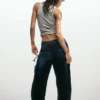 Pantaloni in denim Patchwork