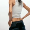 Pantaloni in denim Patchwork