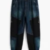 Pantaloni in denim Patchwork