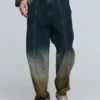 Pantaloni in denim sfumato