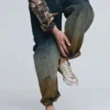 Pantaloni in denim sfumato