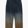 Pantaloni in denim sfumato