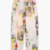 Pantaloni in denim stampato