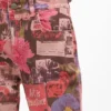 Pantaloni in denim stampato