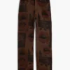 Pantaloni in denim stampato