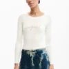Pantaloni in denim tie-dye