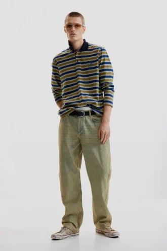 Pantaloni in denim tinto