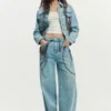 Pantaloni jeans con catene