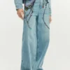 Pantaloni jeans con catene