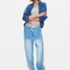 Pantaloni jogger in denim