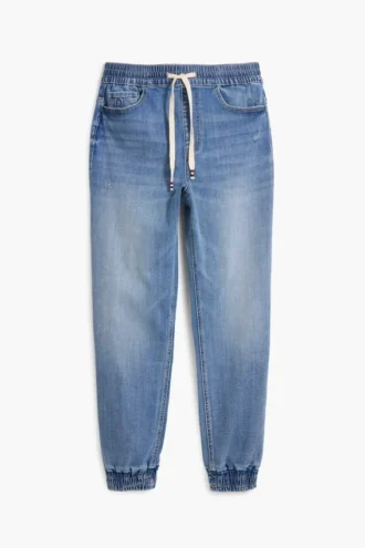 Pantaloni jogger in denim