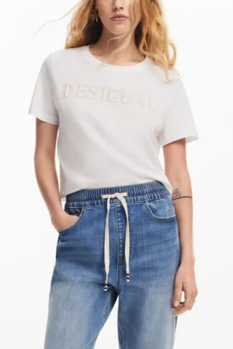 Pantaloni jogger in denim
