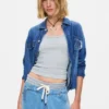 Pantaloni jogger in denim
