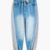 Pantaloni jogger in denim