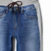 Pantaloni jogger in denim ibrido