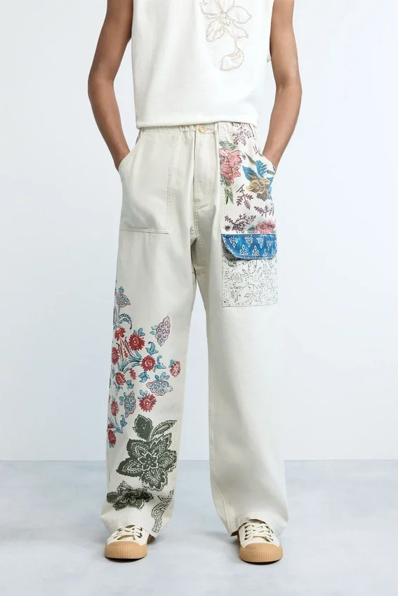 Pantaloni lunghi a fiori Pantaloni lunghi a fiori