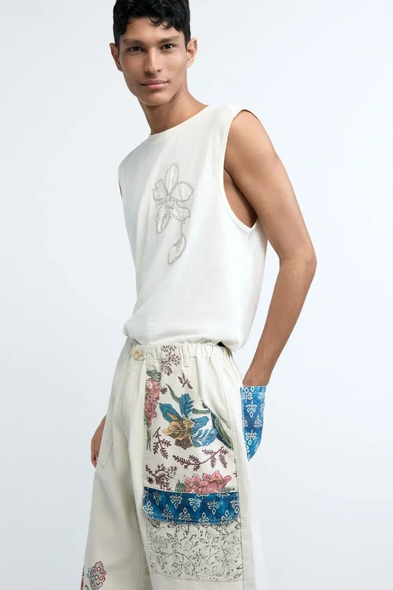 Pantaloni lunghi a fiori Pantaloni lunghi a fiori