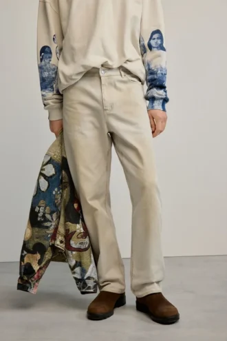 Pantaloni lunghi a tinta unita
