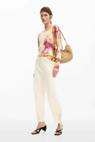Pantaloni lunghi con lacci