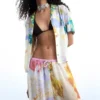 Pantaloni lunghi con stampa floreale