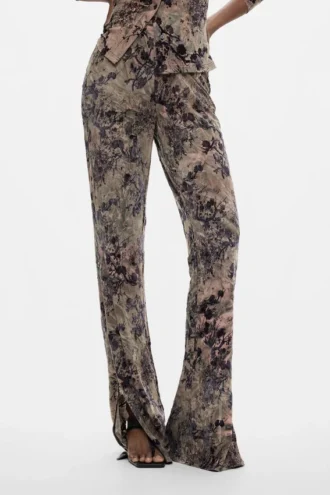 Pantaloni lunghi floccati