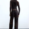 Pantaloni lunghi floccati