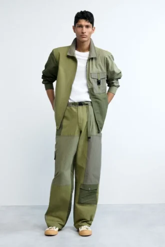 Pantaloni lunghi in stile militare