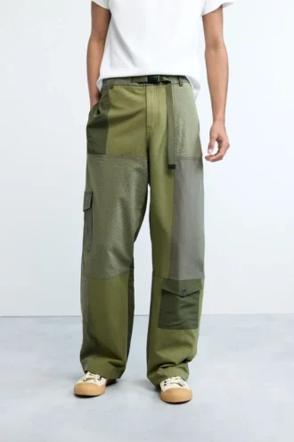 Pantaloni lunghi in stile militare