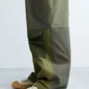 Pantaloni lunghi in stile militare