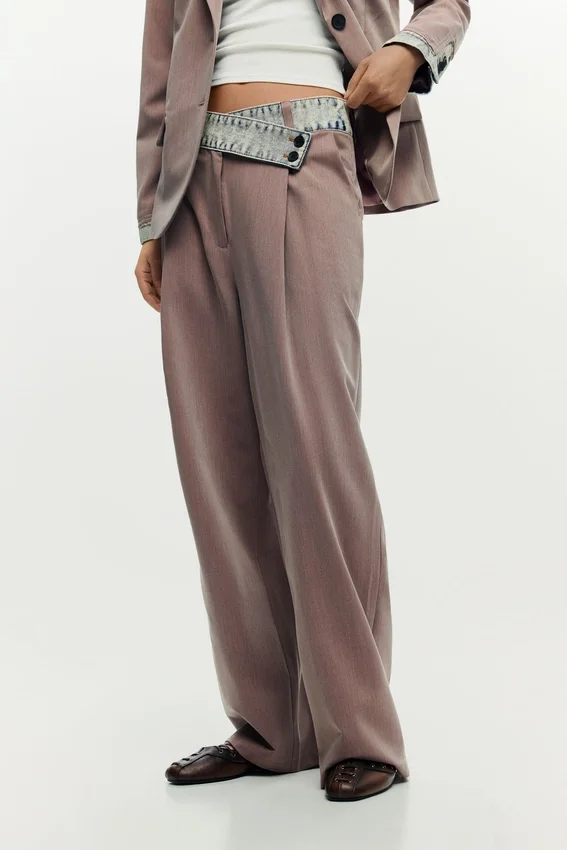 Pantaloni rosa riciclati Pantaloni rosa riciclati