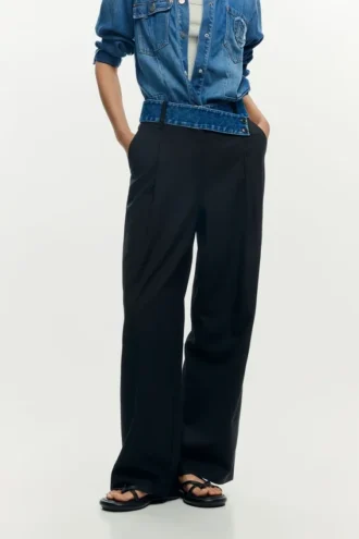 Pantaloni sartoriali combinati