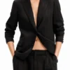 Pantaloni sartoriali dal look rustico
