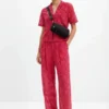 Pantaloni sartoriali in pizzo floreale Pantaloni sartoriali in pizzo floreale