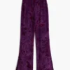 Pantaloni svasati fluidi con texture