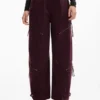 Pantaloni tie-dye con cerniere