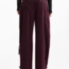 Pantaloni tie-dye con cerniere